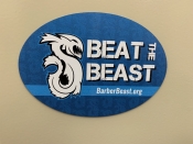 Beat the Beast Car Magnet