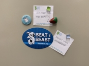 Beat the Beast Car Magnet