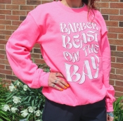 Pink Barber Beast on the Bay Crewneck - SALE